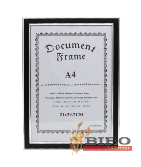 Rama foto A4, din plastic, negru